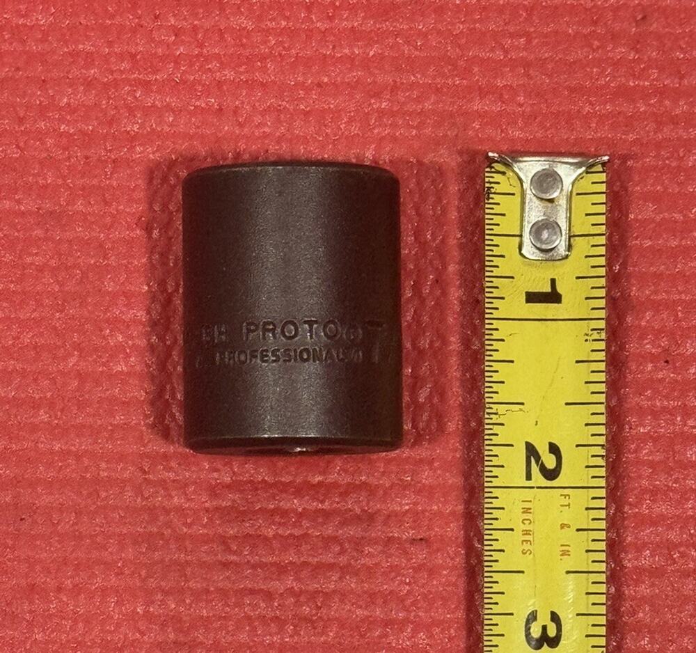 Vintage Proto Professional Tools 7428H 7/8", 1/2" Drive 6PT Impact Socket USA